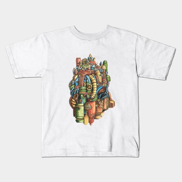 Container Kids T-Shirt by DavideMagliacano